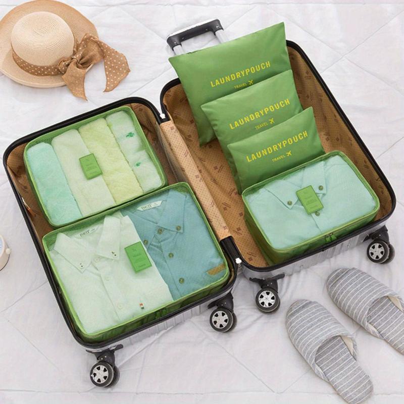 6Pcs Travel Storage Bag Set Clothes Packing Organizer Portable Luggage Organizer