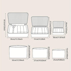 6Pcs Travel Storage Bag Set Clothes Packing Organizer Portable Luggage Organizer