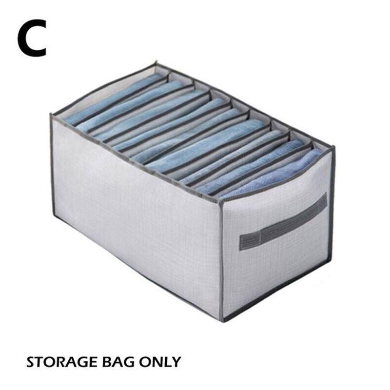 Foldable Clothes Storage Organizer with Grids Large Capacity Box