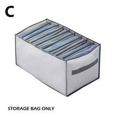 Foldable Clothes Storage Organizer with Grids Large Capacity Box