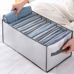 Foldable Clothes Storage Organizer with Grids Large Capacity Box