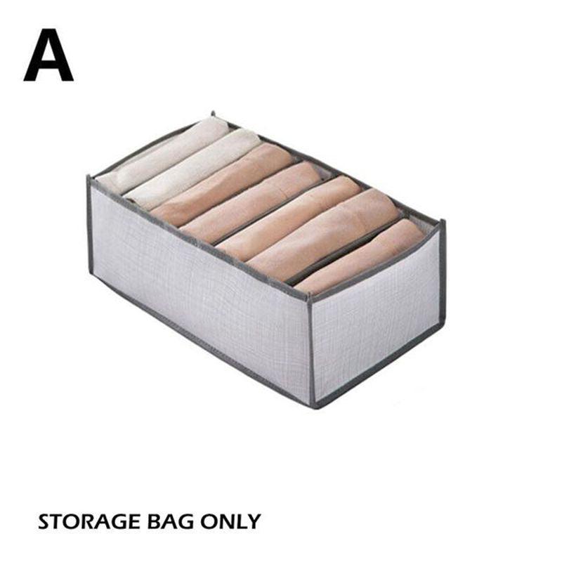 Foldable Clothes Storage Organizer with Grids Large Capacity Box