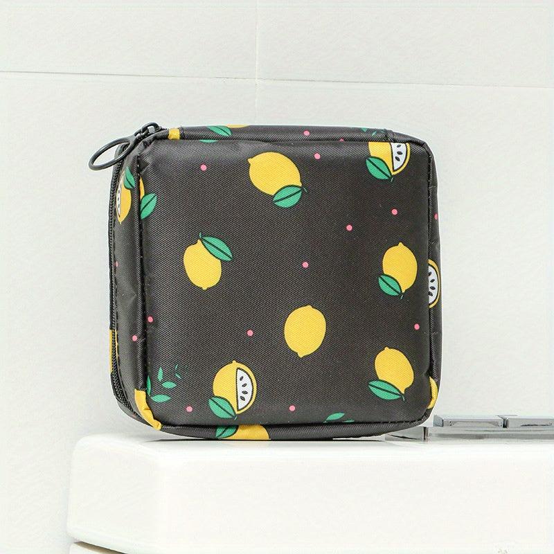 Sanitary Napkin Bag Zipper Storage Clutch Cosmetic Bag