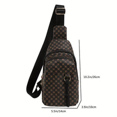 Vintage Pattern Sling Bag Crossbody Chest Purse
