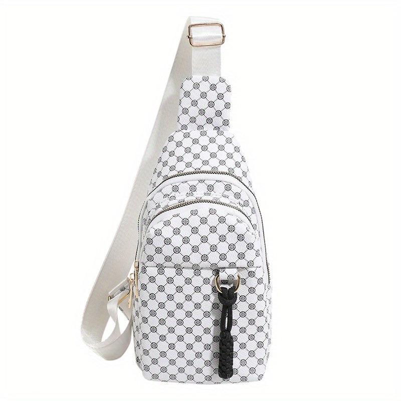 Vintage Pattern Sling Bag Crossbody Chest Purse
