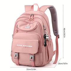 Large Capacity Preppy Backpack for School and Travel
