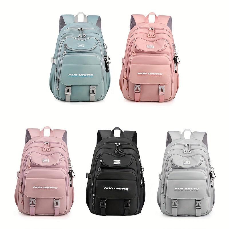 Large Capacity Preppy Backpack for School and Travel