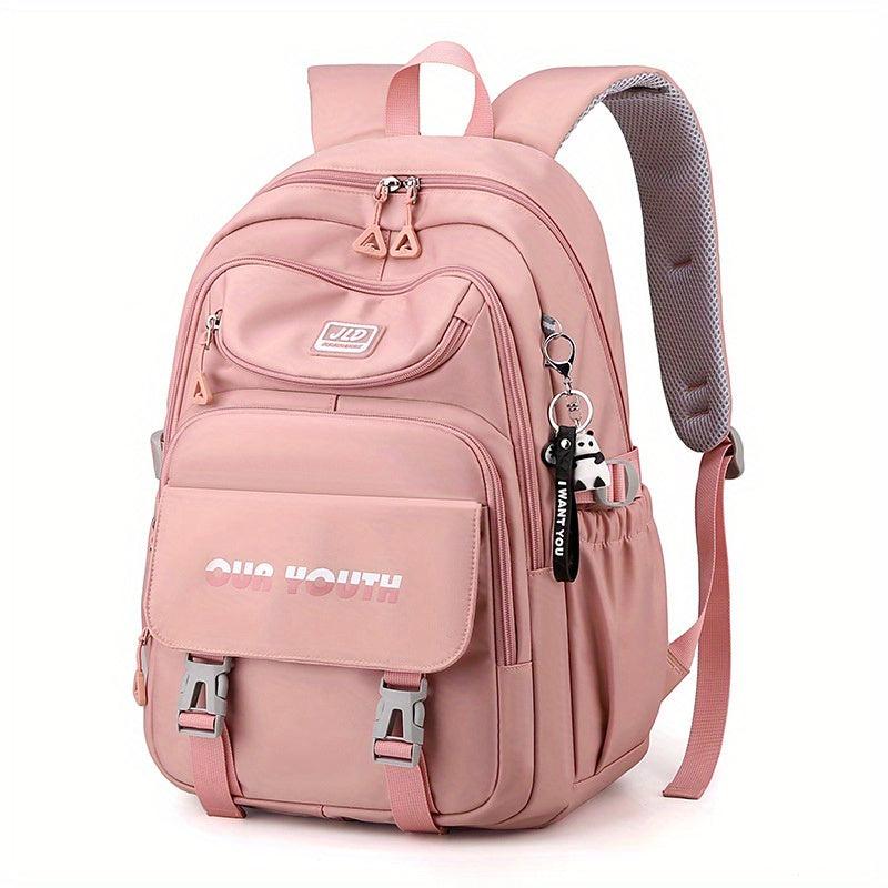Large Capacity Preppy Backpack for School and Travel