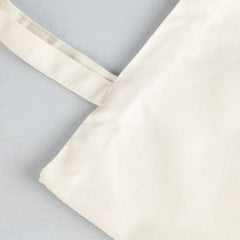 Solid Canvas Tote Bag Durable Shoulder Bag Shopping Bags
