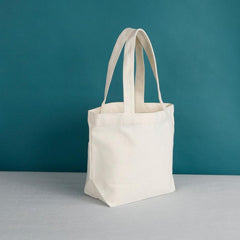 Solid Canvas Tote Bag Durable Shoulder Bag Shopping Bags