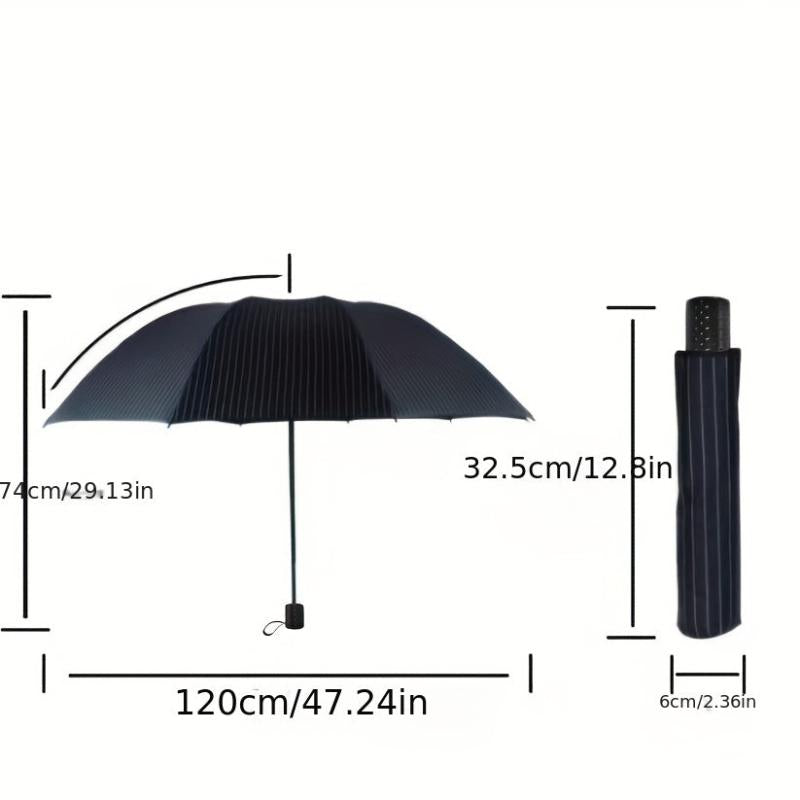 Large Folding Manual Umbrella Rain Or Shine Dual use