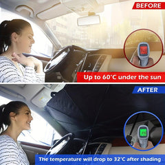 Car Windshield Sun Shade Umbrella Reflective Sunshade Front Window Block