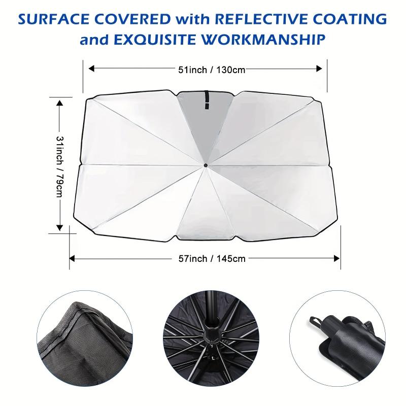 Car Windshield Sun Shade Umbrella Reflective Sunshade Front Window Block