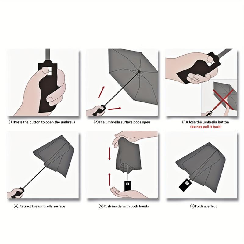 Portable Travel Umbrella Fully Automatic Umbrellas For Rain Windproof