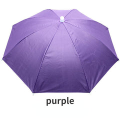 Portable Foldable Fishing Hat Umbrella Outdoor Sunshade Waterproof