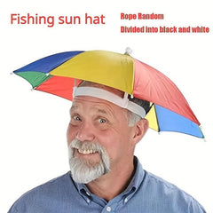 Portable Foldable Fishing Hat Umbrella Outdoor Sunshade Waterproof