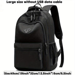 Casual Waterproof Backpack with Anti-theft Pocket