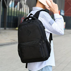 Casual Waterproof Backpack with Anti-theft Pocket
