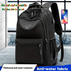 Casual Waterproof Backpack with Anti-theft Pocket