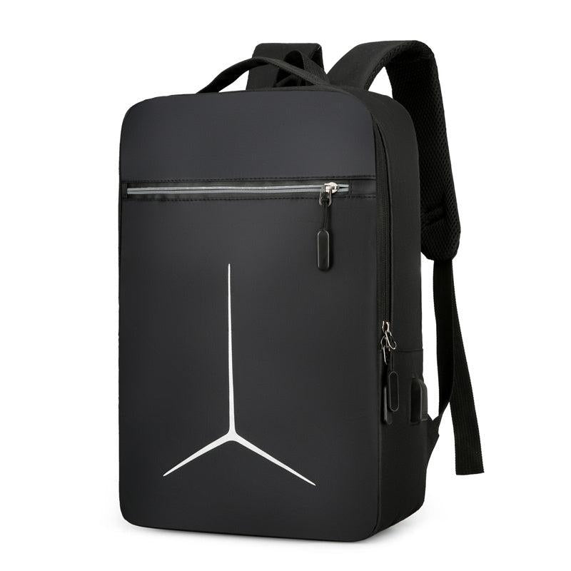 Casual Backpack USB Charging Port Laptop Bag Business Double Shoulder Bag