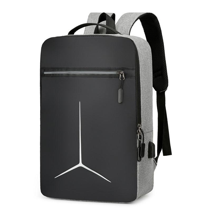 Casual Backpack USB Charging Port Laptop Bag Business Double Shoulder Bag
