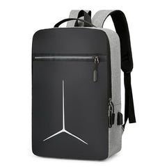 Casual Backpack USB Charging Port Laptop Bag Business Double Shoulder Bag