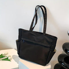 Men's Minimalism Handbag Casual Shoulder Bag For Travel Work Canvas Shopper Bag