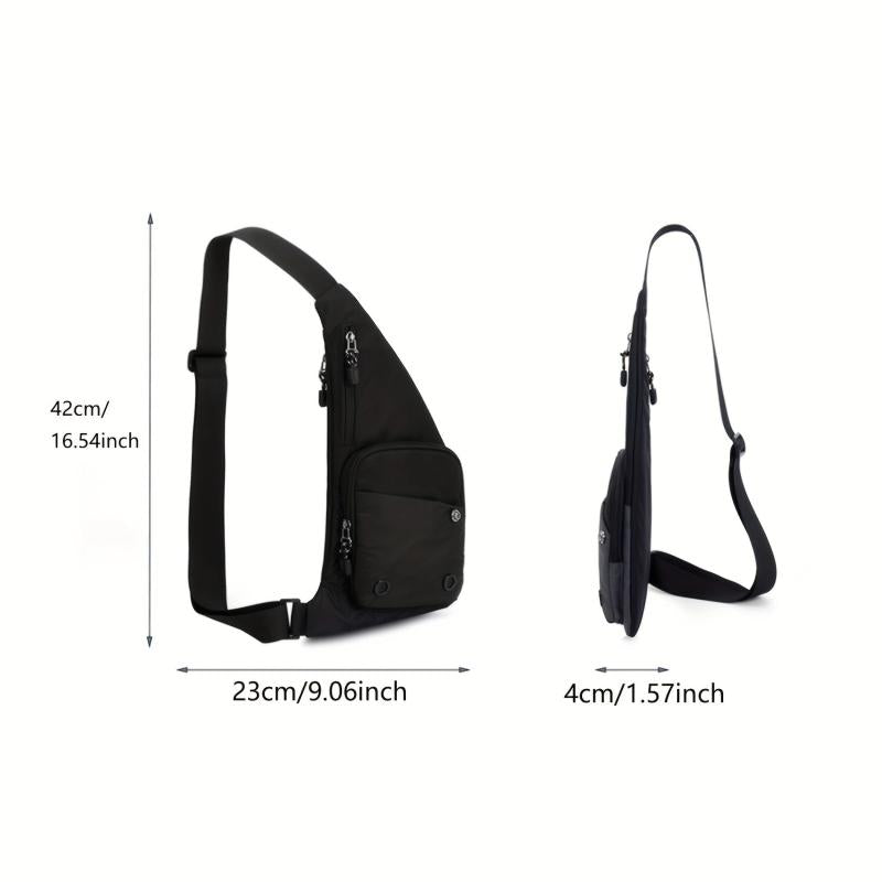 Men's Nylon Crossbody Bag Shoulder Bag For Outdoor Sports Hiking Travel