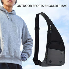 Men's Nylon Crossbody Bag Shoulder Bag For Outdoor Sports Hiking Travel