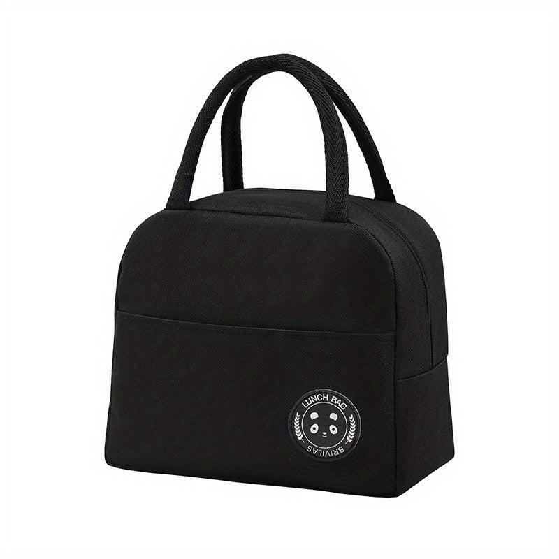Minimalist Zipper Lunch Storage Bag Insulated Handbag For Work