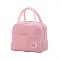 Minimalist Zipper Lunch Storage Bag Insulated Handbag For Work