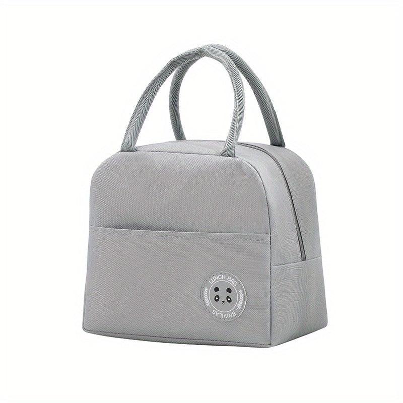 Minimalist Zipper Lunch Storage Bag Insulated Handbag For Work