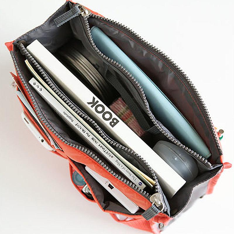 Foldable Storage Bag Lightweight Handbag With Pockets Organizer