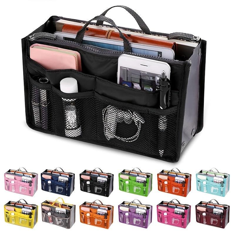 Foldable Storage Bag Lightweight Handbag With Pockets Organizer