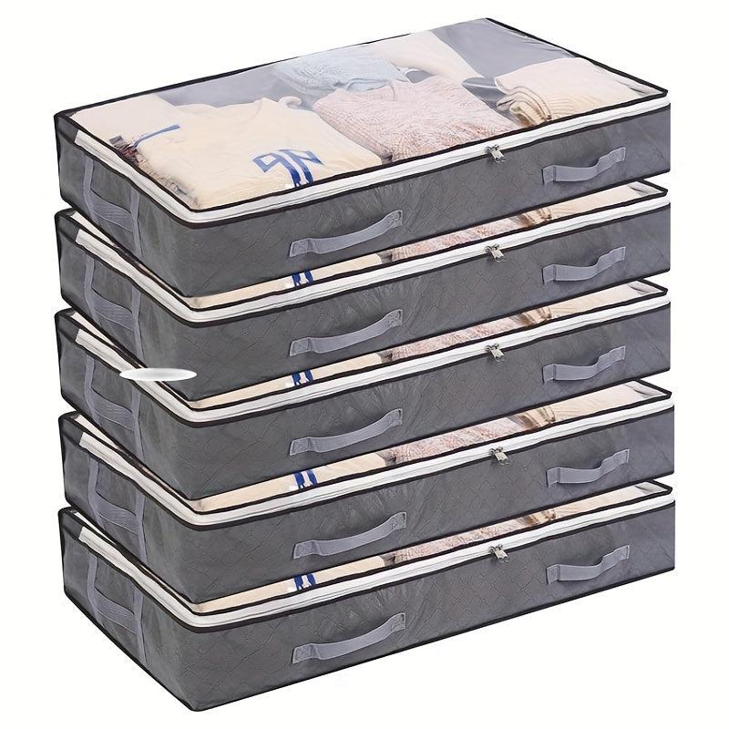 Large Capacity Storage Box Zipper Dustproof Container Foldable Underbed Bag