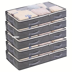 Large Capacity Storage Box Zipper Dustproof Container Foldable Underbed Bag