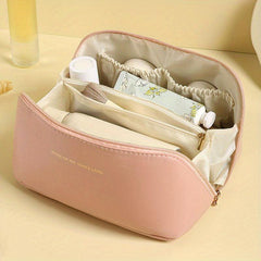 Portable Travel Cosmetic Bag Makeup Brush Storage Bag Zipper Toiletry Bag