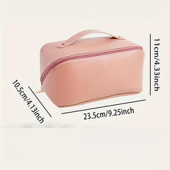 Portable Travel Cosmetic Bag Makeup Brush Storage Bag Zipper Toiletry Bag