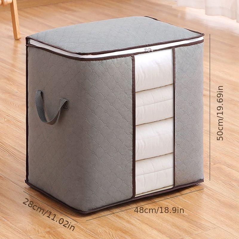 Large Clothes Storage Bag Zipper Organizer With Handle & Window