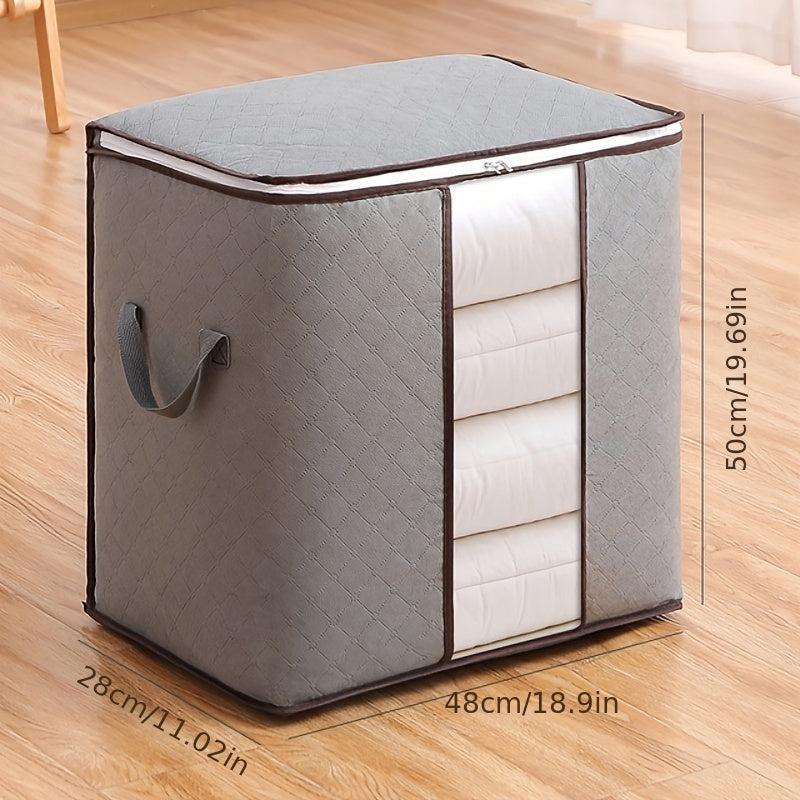 Large Clothes Storage Bag Zipper Organizer With Handle & Window