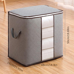 Large Clothes Storage Bag Zipper Organizer With Handle & Window