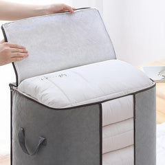 Large Clothes Storage Bag Zipper Organizer With Handle & Window