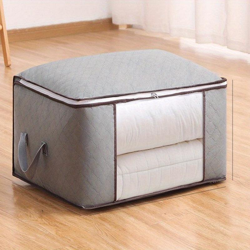 Large Clothes Storage Bag Zipper Organizer With Handle & Window