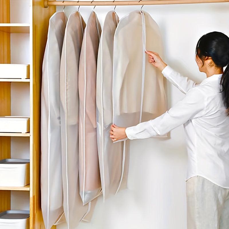 Transparent Hanging Garment Bag Lightweight Dust-proof Suit Bag