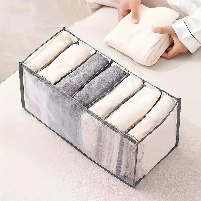 Storage Organizer Lightweight Clothes Container With Grids Foldable Bag