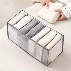 Storage Organizer Lightweight Clothes Container With Grids Foldable Bag