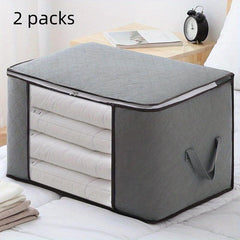 Large Capacity Clothes Storage Bag with Clear Window & Stretch Handle