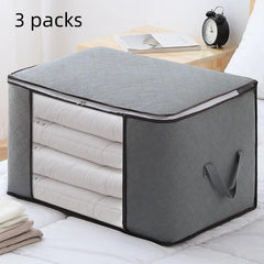 Large Capacity Clothes Storage Bag with Clear Window & Stretch Handle