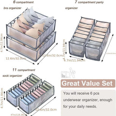 Bra & Panty Organizer Underwear & Sock Divider