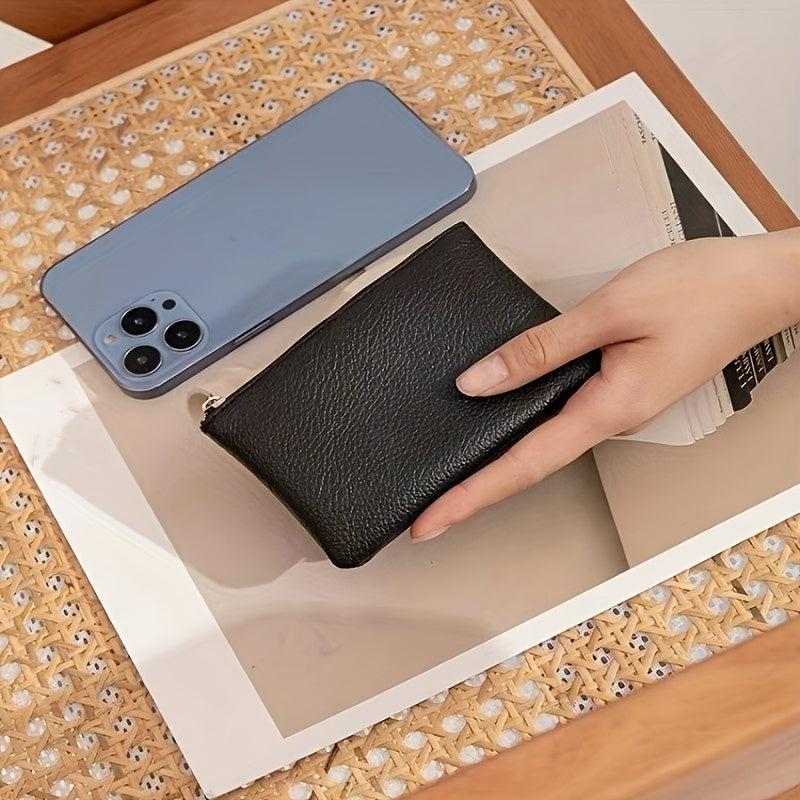 Mini Minimalist Coin Purse Zipper Clutch Wallet Storage Bag